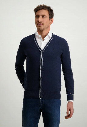 Cardigan-with-contrast-details---navy-plain