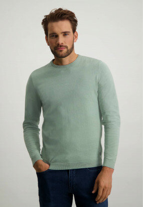 Cotton-jumper-with-stretch---leafgreen-plain