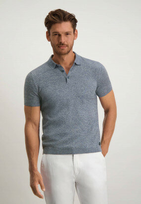 Polo-with-wide-spread-collar---grey-blue/navy