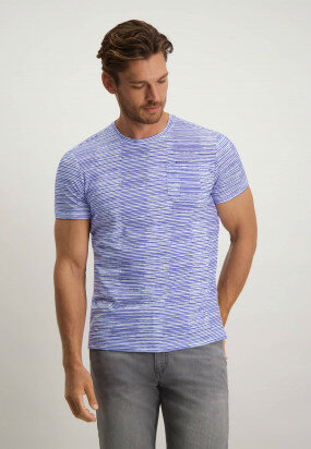 Striped-round-neck-T-shirt-with-chest-pocket---blue/white