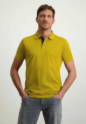 Polo-with-logo-on-the-chest---lime-plain