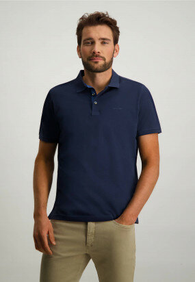 Polo-with-logo-on-the-chest---navy-plain