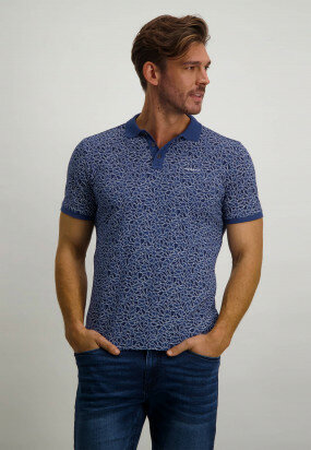 Regular-fit-polo-with-all-over-print---cobalt/navy