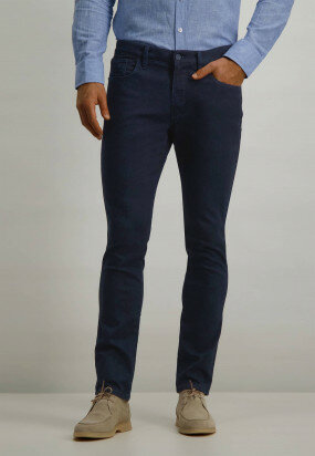 Stretch-jeans-with-modern-fit---dark-blue-plain