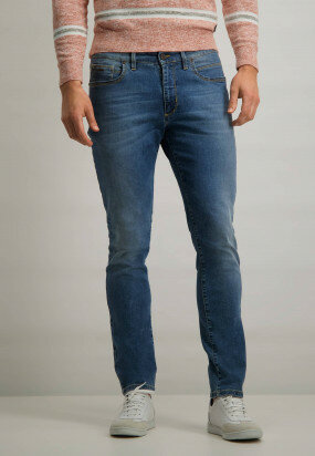 Stretch-jeans-with-cotton---grey-blue-plain