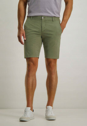 Shorts-with-organic-cotton---moss-green-plain