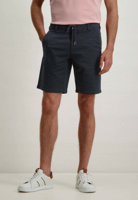 Shorts-in-sweatshirt-fabric---navy-plain