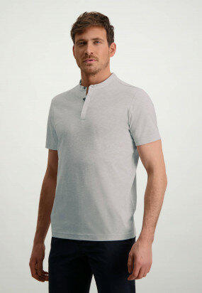 Modern-Classics-polo-with-stand-up-collar---lightgrey/white