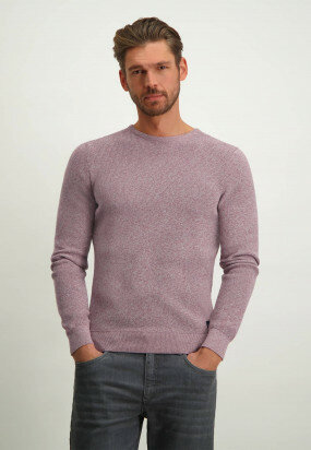 Mouliné-jumper-with-round-neck