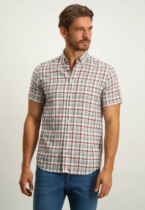 Checked-shirt-in-a-linen-blend