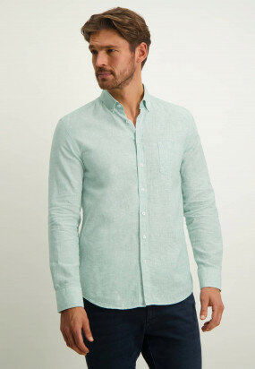 Melange-shirt-in-a-linen-blend