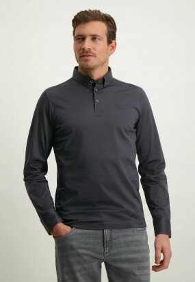 Jersey-polo-met-button-down-kraag