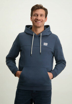 Sweatshirt-hoodie-with-kangaroo-pocket---dark-blue-plain