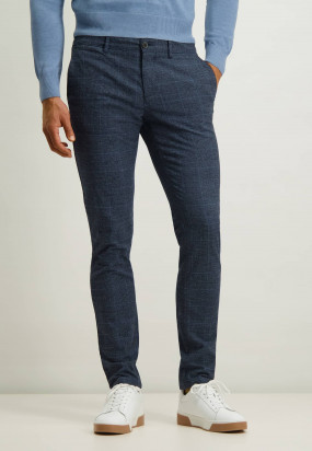 COMPETITOR-stretch-chinos-with-check-pattern