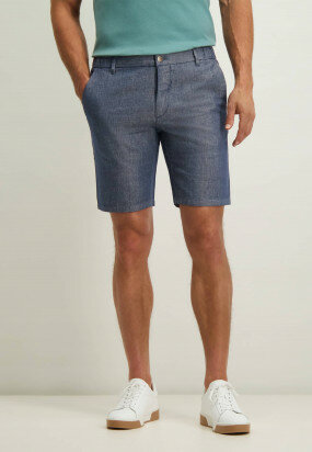 Twill-shorts-in-a-linen-blend-with-stretch