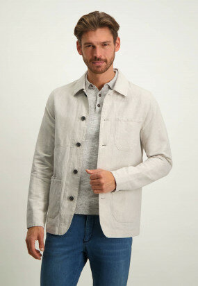 Half-length-field-jacket-in-a-linen-blend