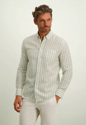 Striped-shirt-in-a-linen-blend