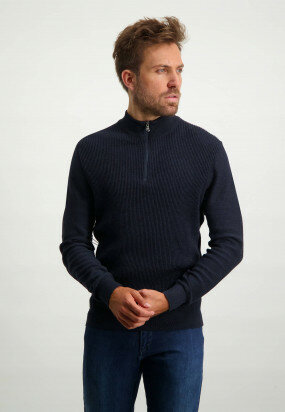 Jumper-with-sport-zip-and-elbow-patches---midnight/navy