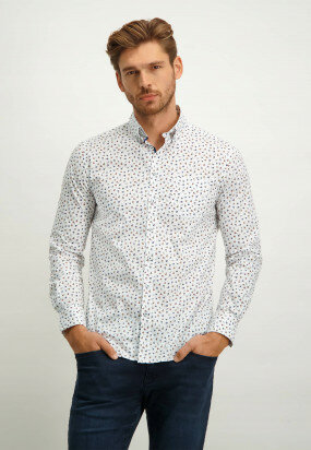 Shirt-with-all-over-print---brick/midnight
