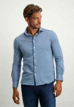 Overhemd-van-100%-katoen---grijsblauw-uni