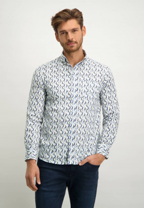 Button-down-overhemd-met-regular-fit---donkerblauw/kit