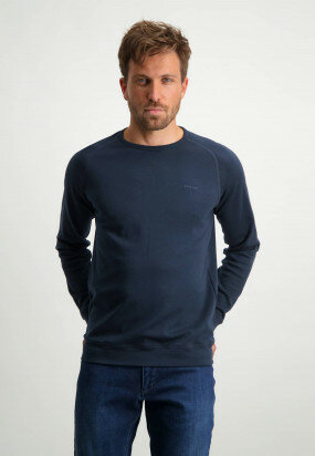 Pima-cotton-sweatshirt---dark-blue-plain