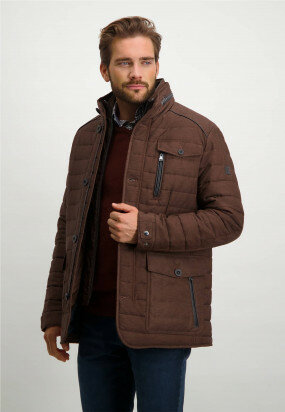 Quilted-jacket-with-artwork-on-the-sleeve---brick-plain