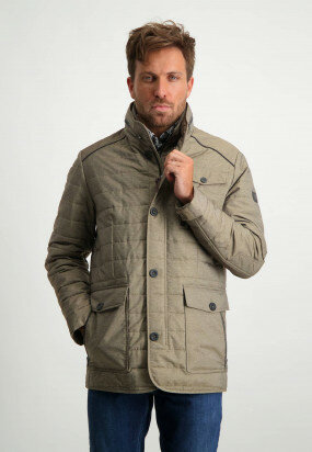 Quilted-jacket-with-artwork-on-the-sleeve---sepia-plain