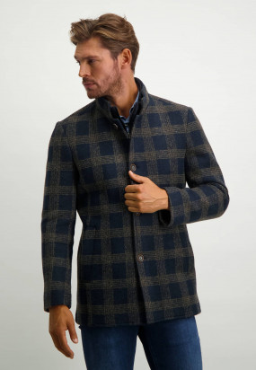 Lanificio-Roma-jacket-with-a-chequered-pattern---midnight/sepia