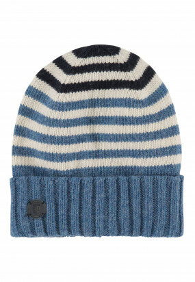 Striped-lambswool-hat---grey-blue/cream
