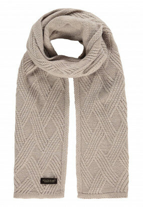 Modern-Classics-scarf-in-structure-knit---cream-plain