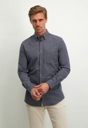 Modern-Classics-flannel-shirt---dark-blue/white