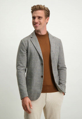 Modern-Classics-blazer-with-modern-fit---silver-grey/dark-brown