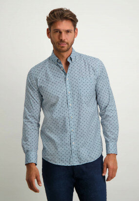 Poplin-shirt-in-regular-fit---midnight/grey-blue