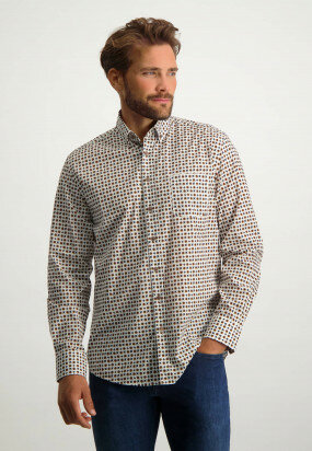 Shirt-with-geometric-print---white/cognac