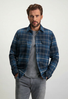 Overshirt-with-2-flap-pockets---grey-blue/midnight