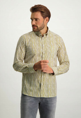 Poplin-shirt-with-stripe-pattern---white/sulphur