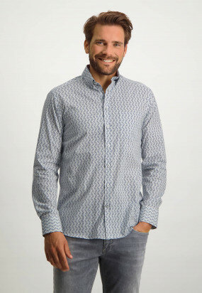 Button-down-shirt-with-chest-pocket---white/cobalt
