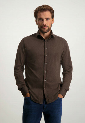 Jersey-shirt-with-cut-away-collar---mole-grey-plain