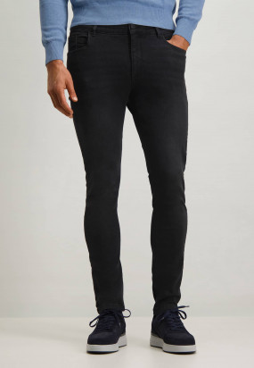 Stretch-jeans-with-modern-fit---dark-anthracite-plain