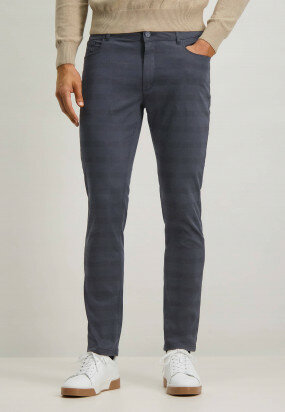 Stretch-jeans-with-checked-design---midnight/navy