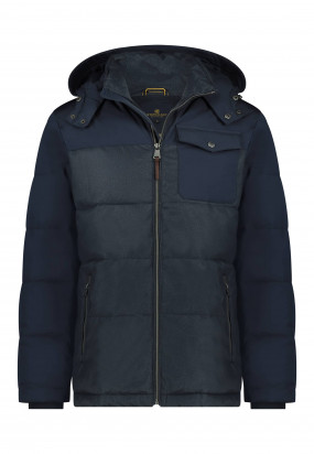 Lightweight-jacket-with-zipper---dark-blue-plain