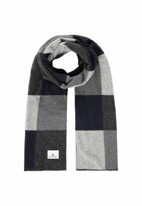 Double-knitted-scarf-checked-pattern---midnight/charcoal