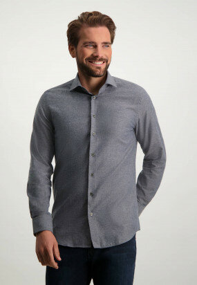 Modern-Classics-overhemd-twill---donker-lavendel/lichtgrijs