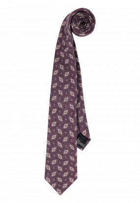 Modern-Classics-stropdas-van-een-wol-mix---donker-lavendel/donkerantraciet