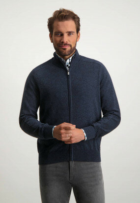 Regular-fit-cardigan-with-saddle-sleeves---midnight/charcoal
