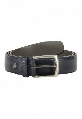 Belt-completely-handmade---dark-blue-plain