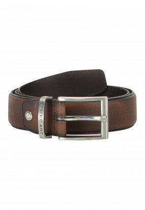 Belt-of-ranger-leather---dark-brown-plain