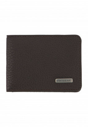 Card-holder-with-transparant-compartment---dark-brown-plain