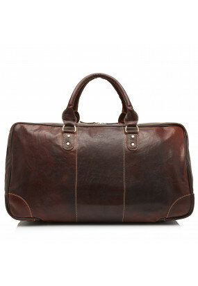 Travel-Bag-with-Adjustable-Schoulder-Strap---dark-brown-plain
